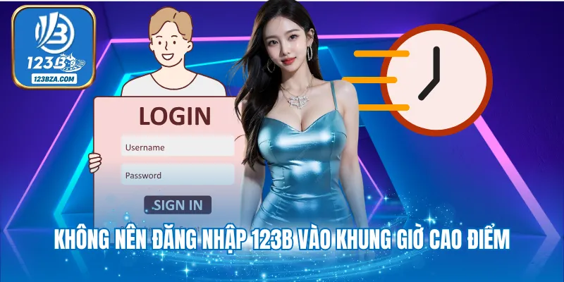 Đăng Nhập 123B Không nên đăng nhập 123B vào khung giờ cao điểm