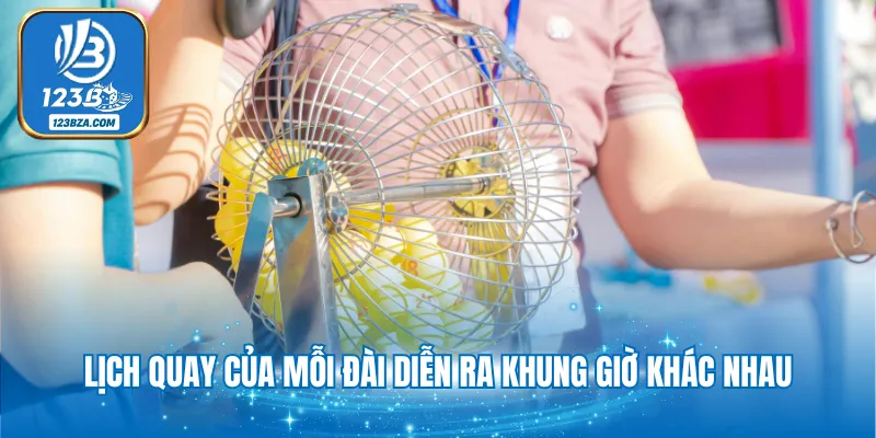 Lịch quay của mỗi đài diễn ra khung giờ khác nhau